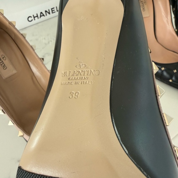 Valentino Black Studded Heels - Picture 3 of 6
